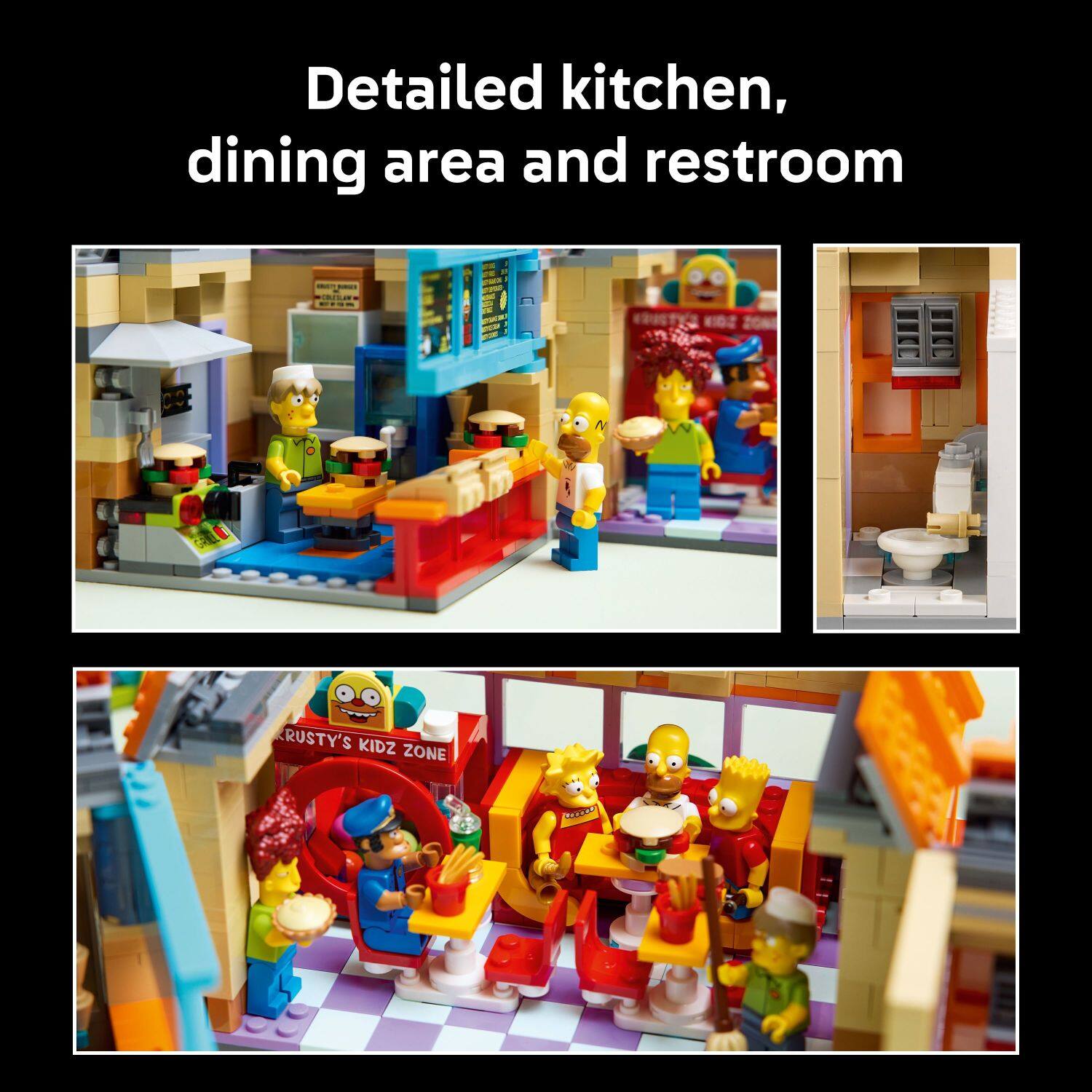 Detailed kitchen, dining area and restroom

Rusty's Kidz Zone