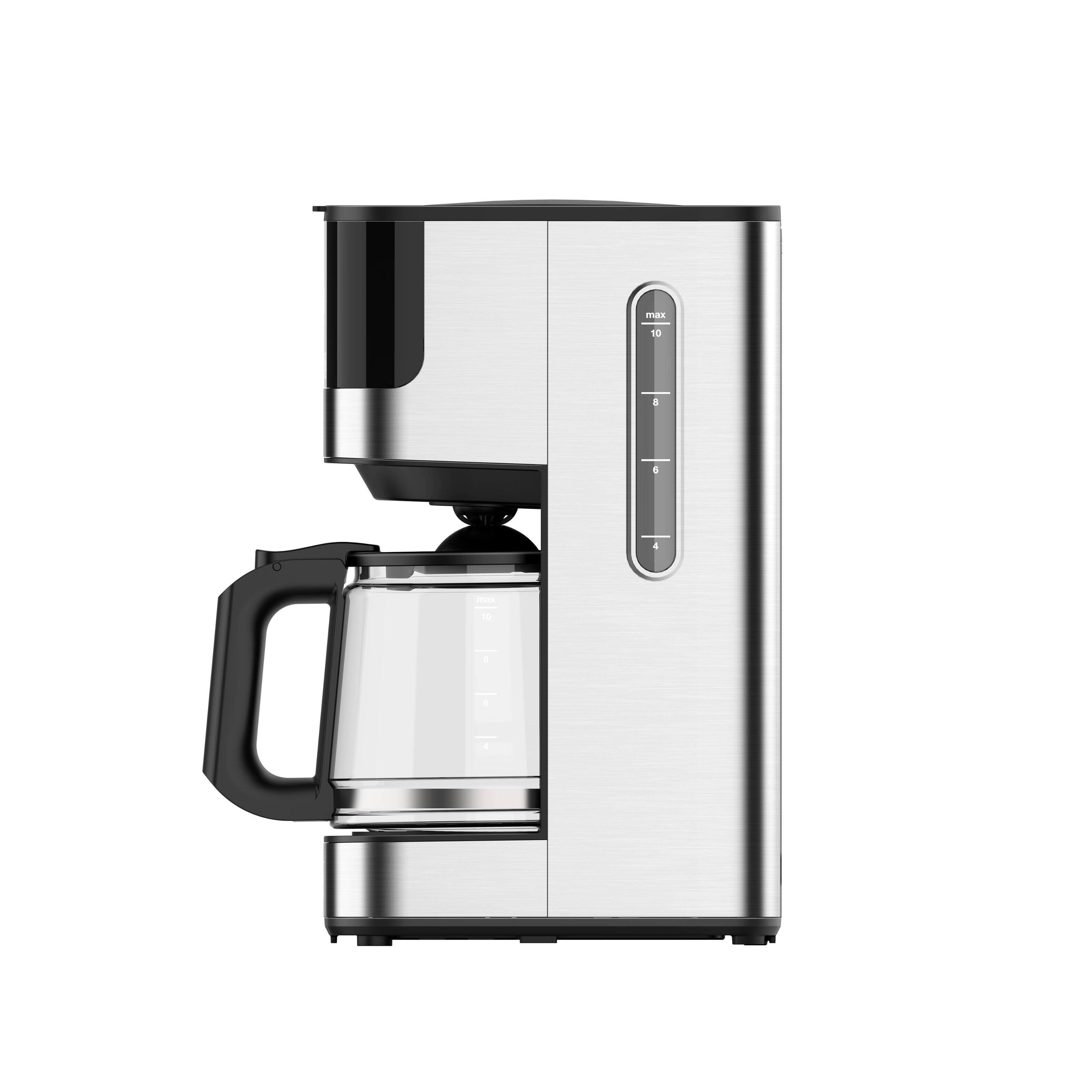 Alt View 8. Melitta - Aroma Tocco 10-Cup Drip Coffee Maker with Glass Carafe and Touch Control Display - Black.