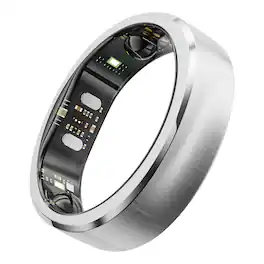 RINGCONN - Gen 3 Smart Ring, Vascular Health Insights, Vibration Alerts, Sleep Apnea Monitoring, Charging Case - Brushed Silver - (2026)