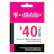 Front. T-Mobile - $40 Prepaid Refill Card.