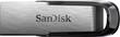 SanDisk - Ultra Flair 16GB USB Type A Flash Drive - Brushed Silver/Black - Larger Front