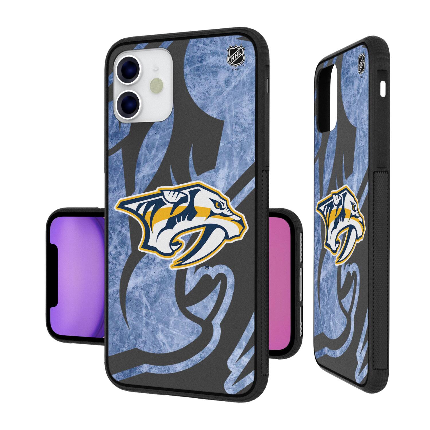 Alt View 1. Keyscaper - Nashville Predators Bump Case with 8.2ft Drop Protection - 15 Pro Max - Multicolor.