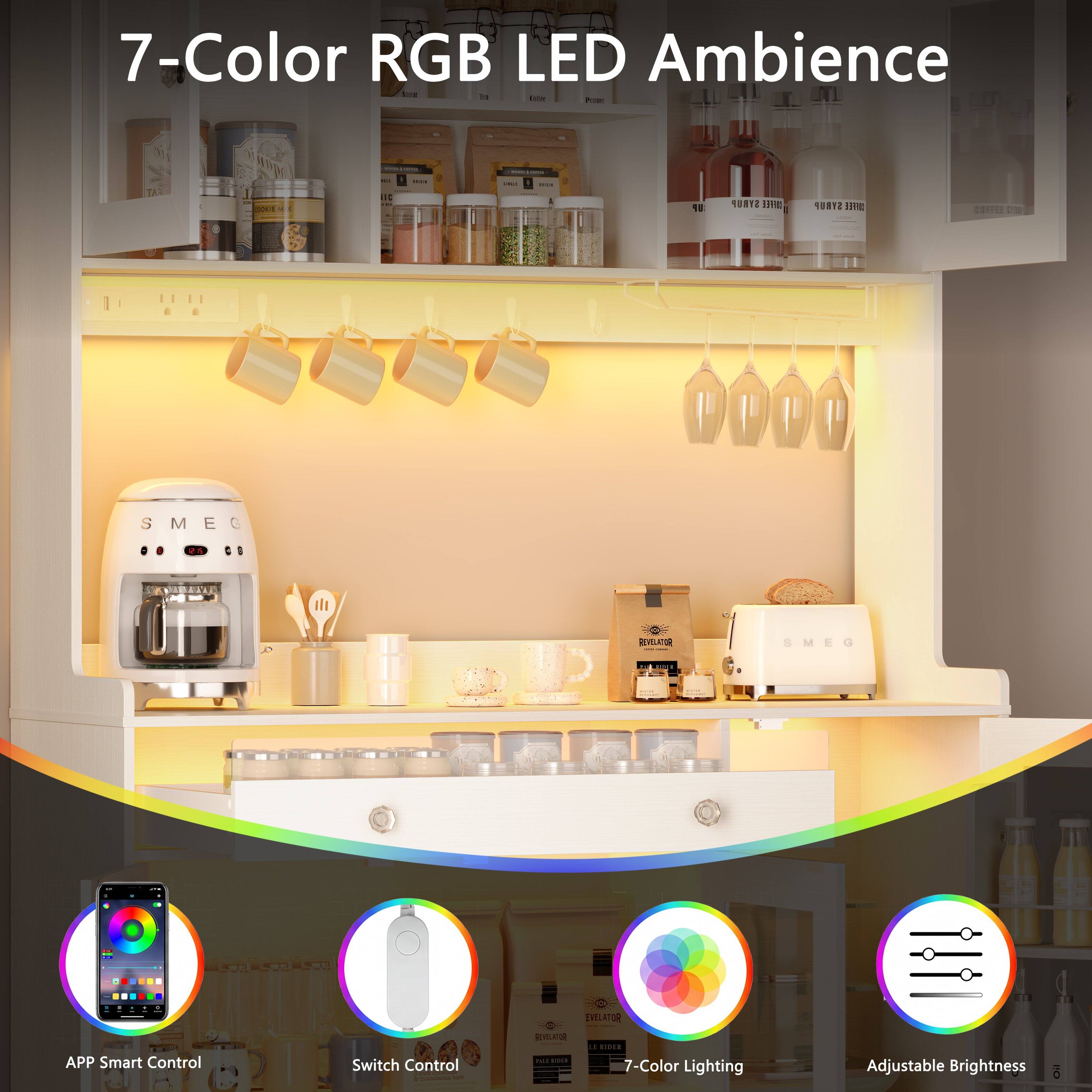 7-Color RGB LED Ambience

- APP Smart Control
- Switch Control
- 7-Color Lighting
- Adjustable Brightness