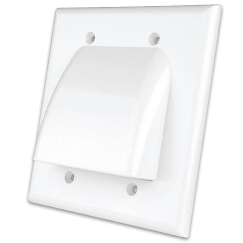 Front Standard. Vanco - Flat Panel TV Bulk Cable Faceplate.