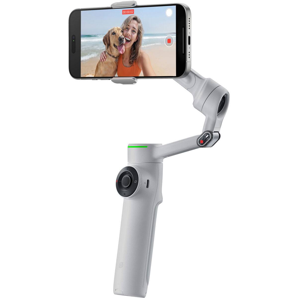 Alt View 5. Insta360 - Insta360 Flow 2 Pro Smartphone (Grey) - Stone Gray.