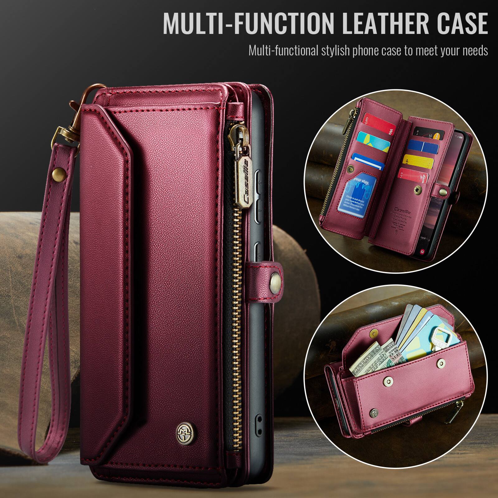 MULTI-FUNCTION LEATHER CASE  
Multi-functional stylish phone case to meet your needs