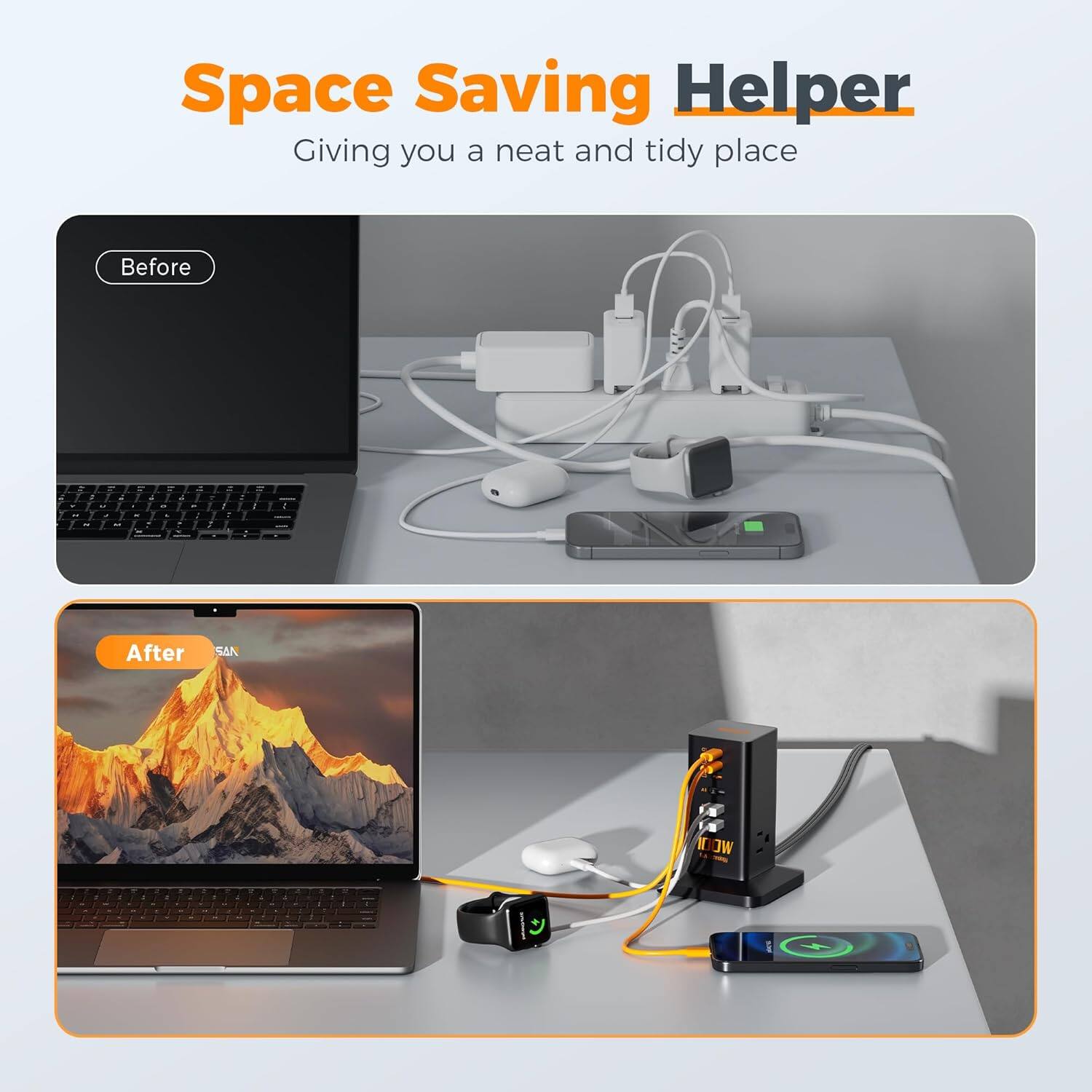 Space Saving Helper  
Giving you a neat and tidy place  

Before  

After