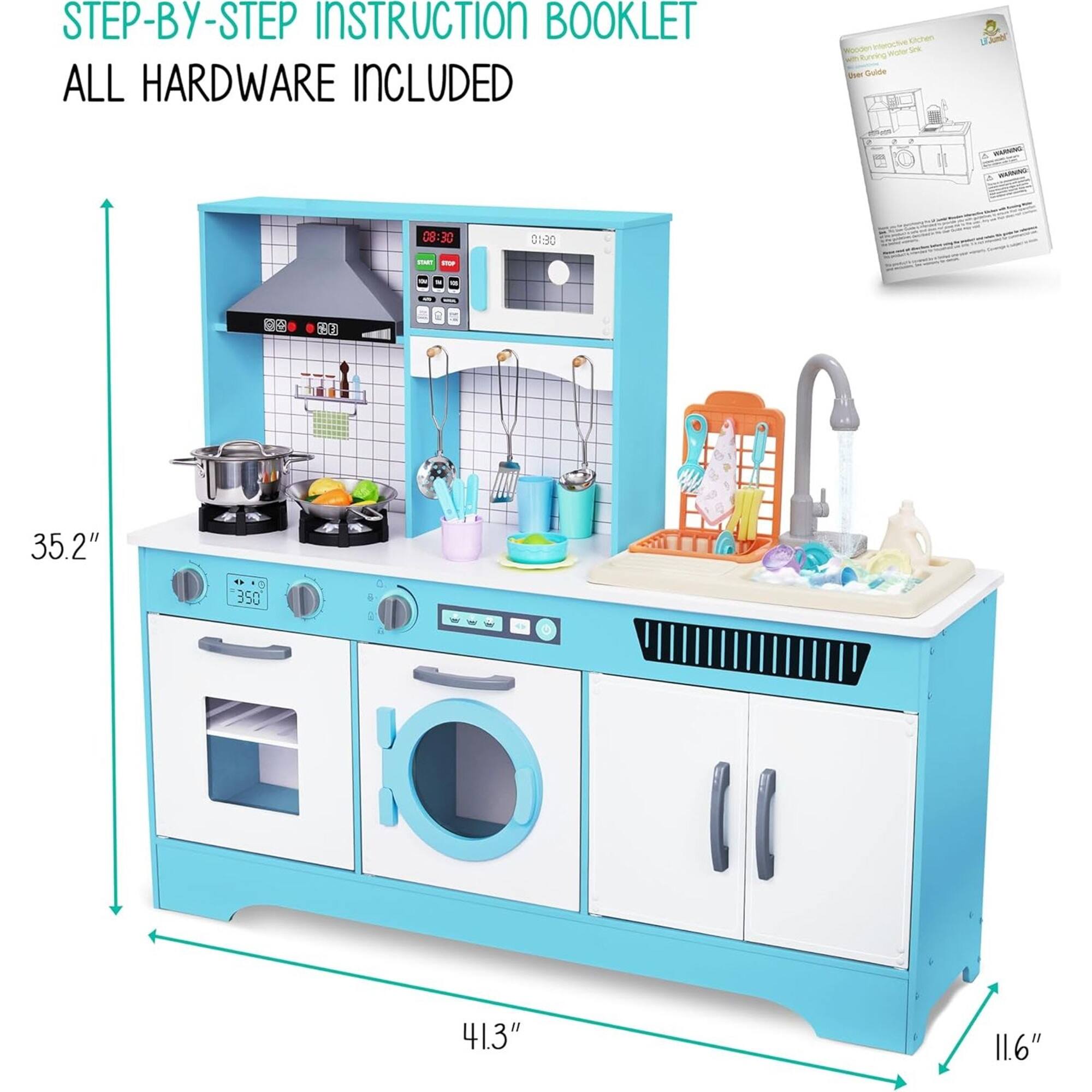 STEP-BY-STEP INSTRUCTION BOOKLET ALL HARDWARE INCLUDED 35.2" 41.3" 11.6"