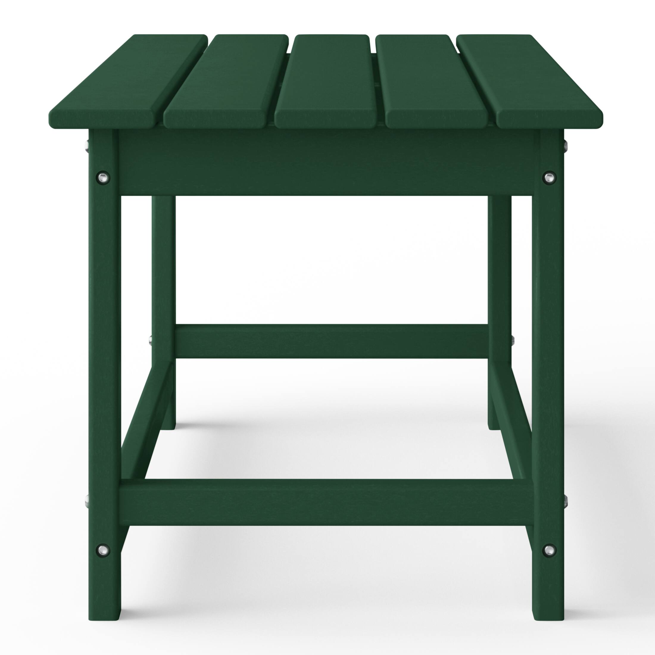 Alt View 1. WestinTrends - WestinTrends Malibu 35" length outdoor Coffee table for Adirondack chair - Dark Green.
