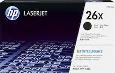 Front. HP - 26X High-Yield Toner Cartridge - Black.