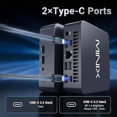 MINIX NUC355 Mini PC, Intel Core 3 N355, 16GB DDR5, 512GB PCIe SSD MINIX NUC355 Mini PC, Intel Core 3 N355, 16GB DDR5, 512GB PCIe SSD