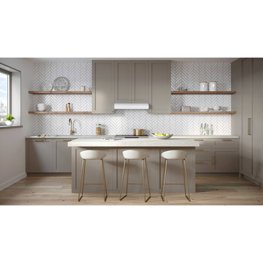 Alt View 9. Broan - Broan-NuTone 30-Inch Under Cabinet Range Hood, ENERGY STAR, 350 Max Blower CFM - White.