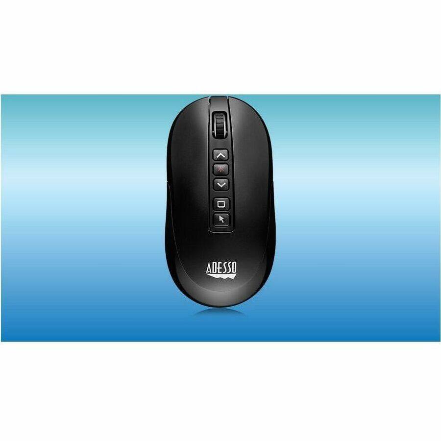 Alt View 6. Adesso - Adesso Air Mouse Wireless Multifunctional Presenter Mouse - Travel Mouse - Laser - Wireless - 100 ft - Radio Frequency - - Unknown.