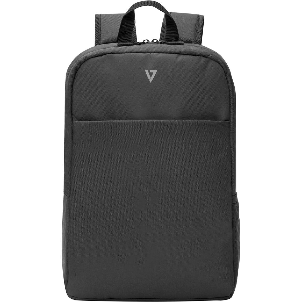Alt View 3. V7 - V7 Essential CBK16-BLK Carrying Case (Backpack) for 16" to 16.1" Notebook - Black - 16" Essential Laptop Backpack Water - Black.