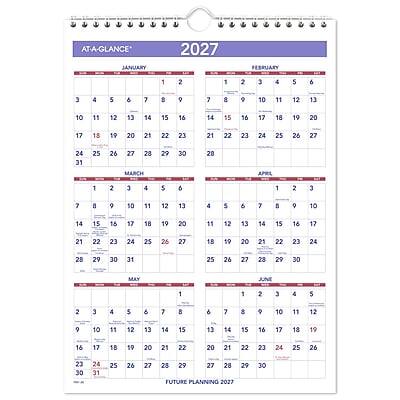 AT-A-GLANCE  
2027  

JANUARY  
1 2 3 4 5 6 7 8 9 10 11 12 13 14 15 16 17 18 19 20 21 22 23 24 25 26 27 28 29 30 31  

FEBRUARY  
1 2 3 4 5 6 7 8 9 10 11 12 13 14 15 16 17 18 19 20 21 22 23 24 25 26 27 28  

MARCH  
1 2 3 4 5 6 7 8 9 10 11 12 13 14 15 16 17 18 19 20 21 22 23 24 25 26 27 2