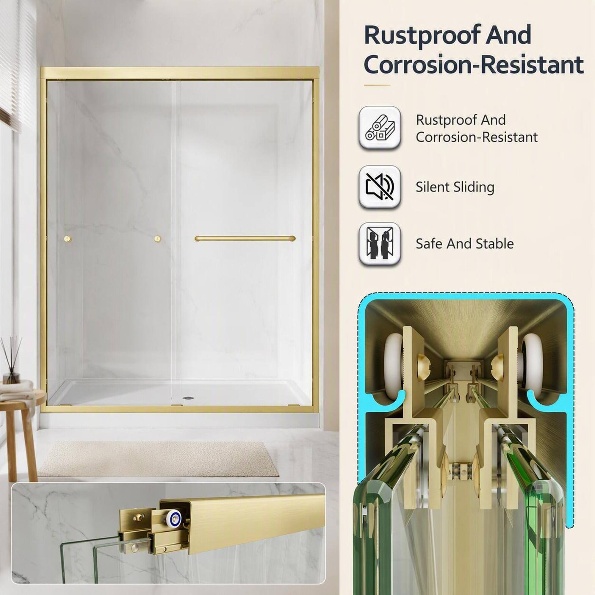 Rustproof And Corrosion-Resistant  
Silent Sliding  
Safe And Stable