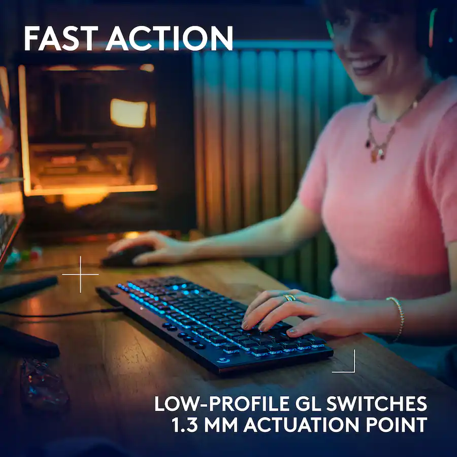 Logitech G915 X Full size Corded Mechanical GL Brown Tactile Switch ...