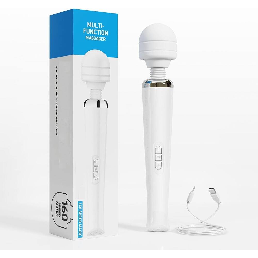 Schertz - Handheld Cordless Back Massager, Waterproof Rechargeable with 20 Modes