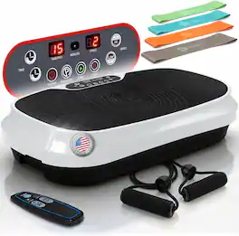 LifePro - Waver Mini Vibration Plate – Whole Body Exercise Machine for Weight Loss, Muscle Toning & Lymphatic Drainage - White