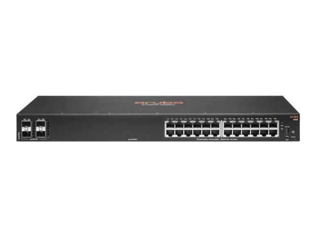 HPE Aruba 6100 24G 4SFP+ Switch Black - Best Buy