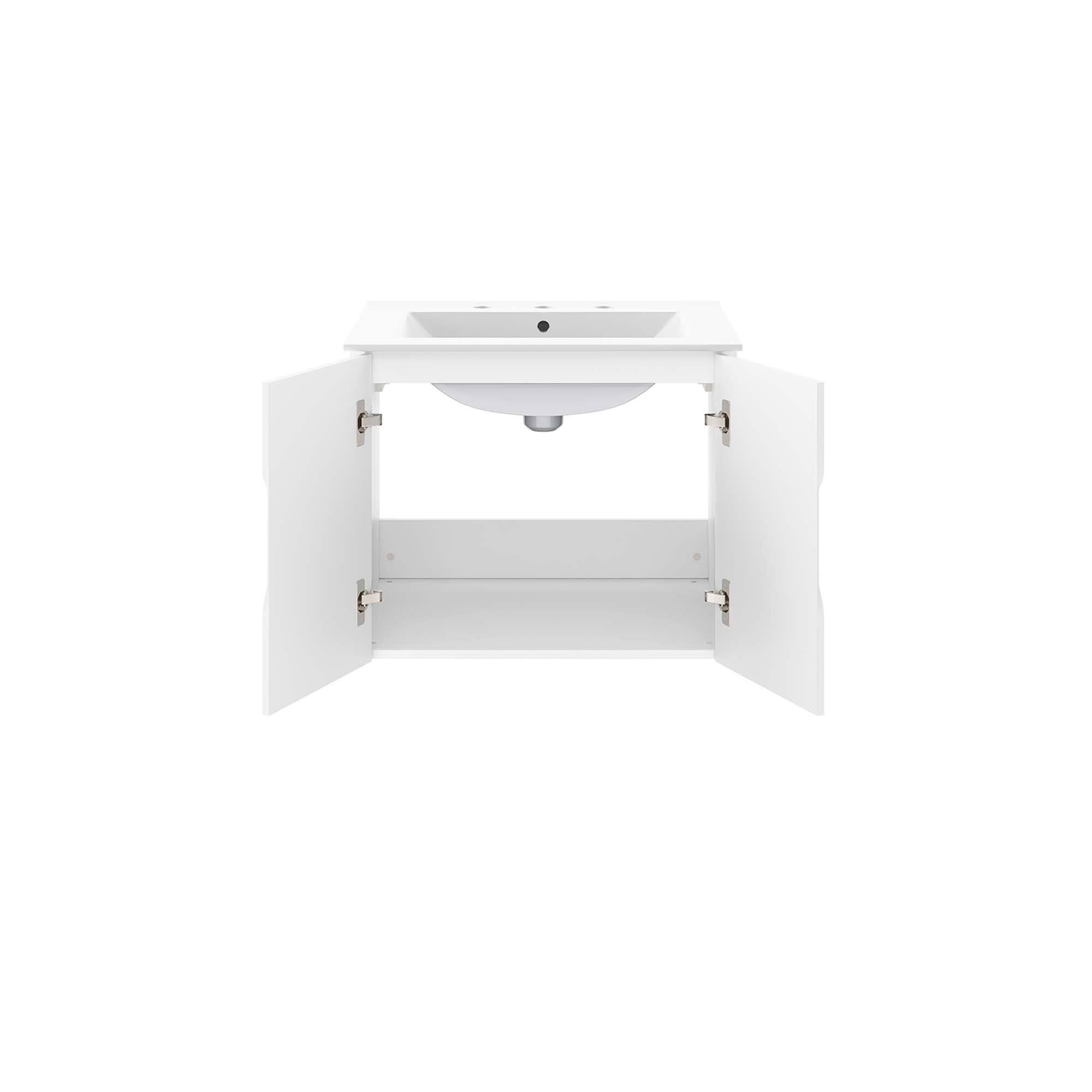 Alt View 2. Modway - Vitality Bathroom Vanity Basin Included by Modway - White White.