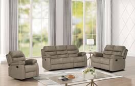 Kings Brand Furniture - Selena 3-Position Reclining Sofa - Chocolate