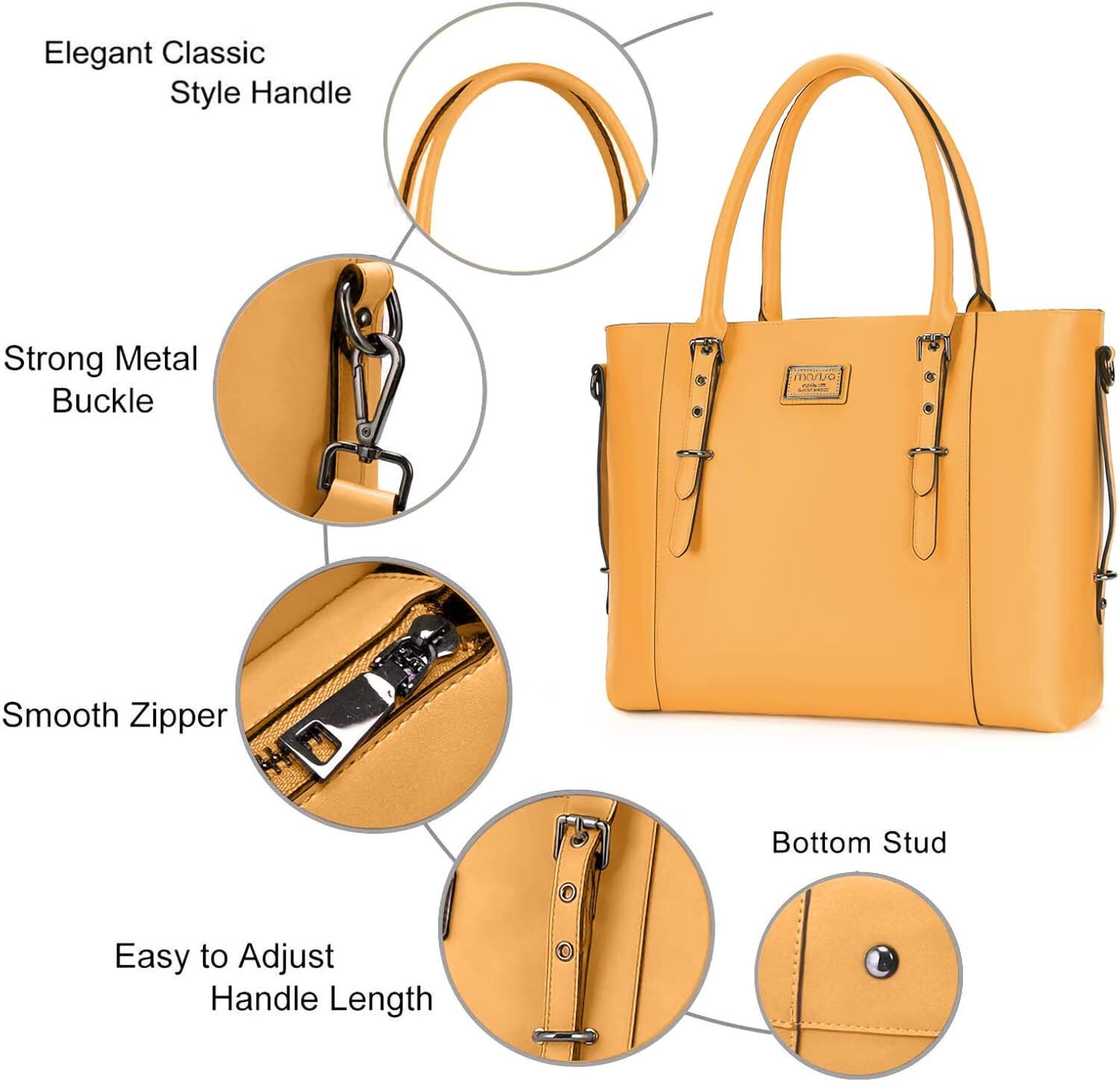 Elegant Classic Style Handle  
Strong Metal Buckle  
Smooth Zipper  
Bottom Stud  
Easy to Adjust Handle Length
