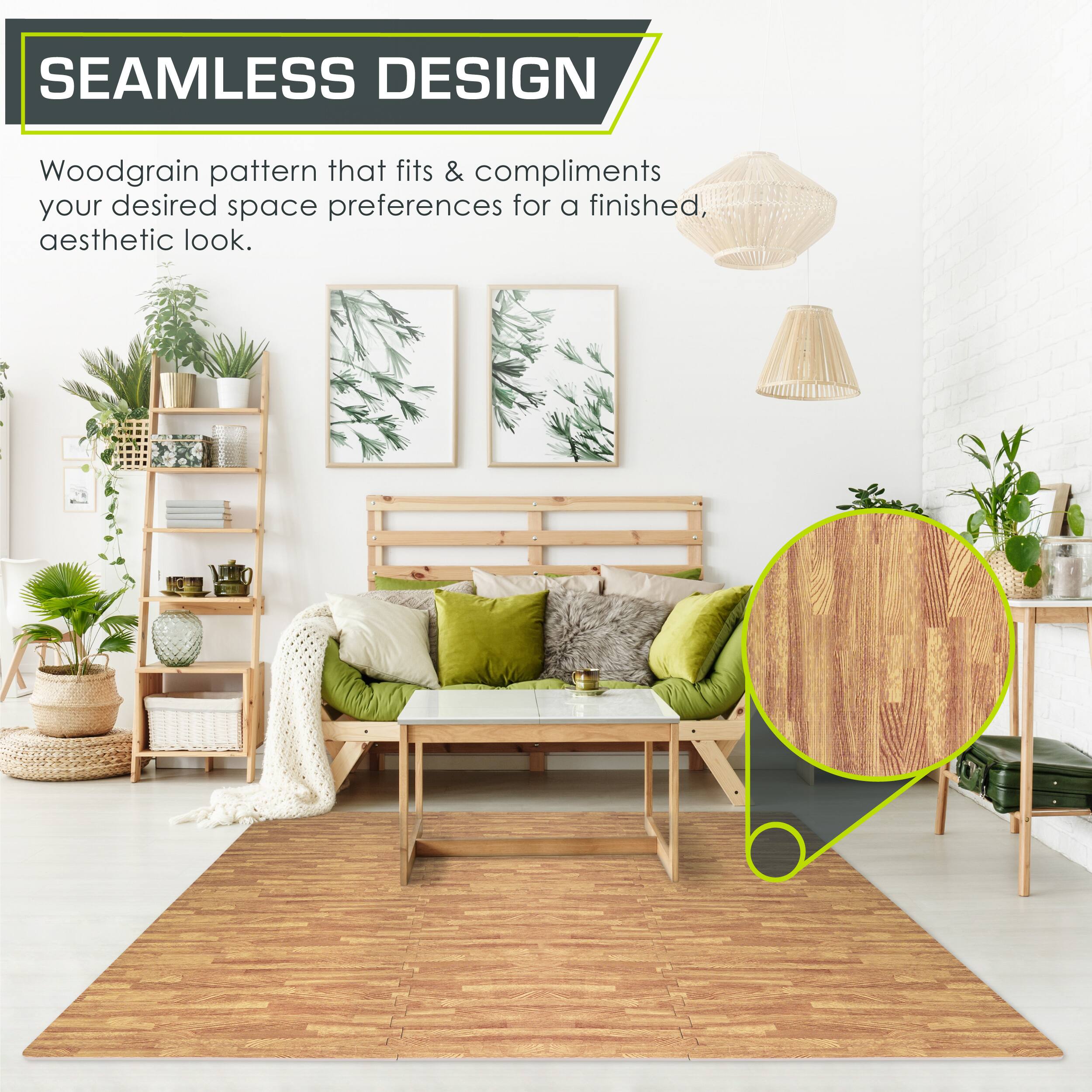 SEAMLESS DESIGN

Woodgrain pattern that fits & compliments your desired space preferences for a finished, aesthetic look.
