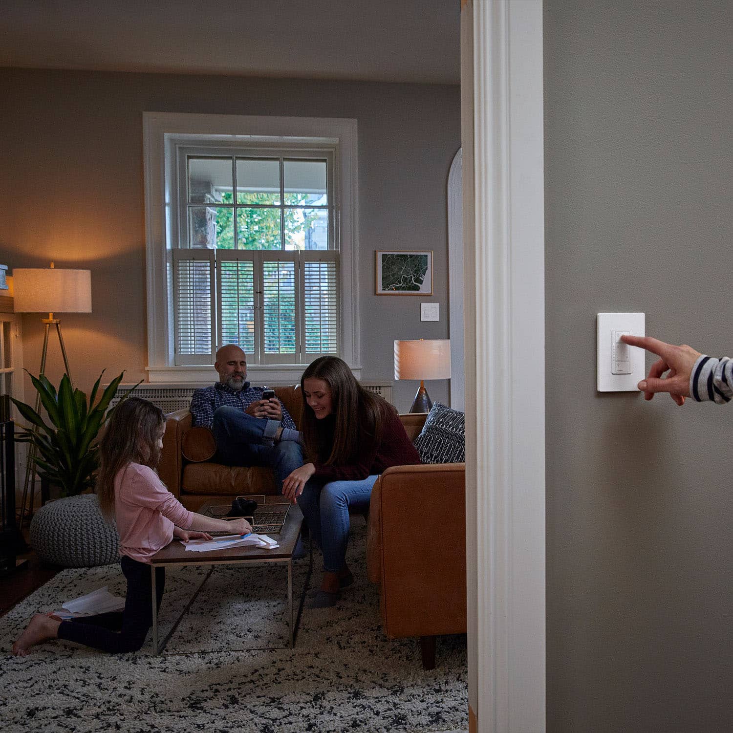 Alt View 15. Lutron - Caseta Wireless Smart Lighting Dimmer Switch Starter Kit - White.