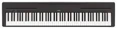 Front. Yamaha - Full-Size Keyboard with 88 Velocity-Sensitive Keys - Black.