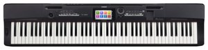 Casio - Privia Full-Size Keyboard with 88 Velocity-Sensitive Keys - Black - Front_Zoom