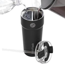 Splitflask - Dual Chamber 2-in-1 Tumbler for Two Drinks 30 oz - Hartley Black