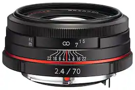 PENTAX - HD DA 70mm f/2.4 Limited LE Prime Lens - Black