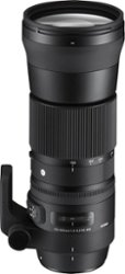 Sigma - 150-600mm f/5-6.3 Sports DG OS HSM Contemporary Telephoto Zoom Lens for Canon - Black - Front_Zoom