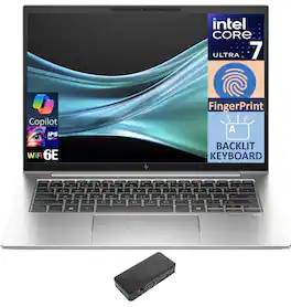 HP - EliteBook 840 G11 Laptop 14.0 WUXGA (Intel Ultra 7 155U, 64GB DDR5, 2TB PCIe SSD, Intel Graphics, Win 11 Pro) - Silver