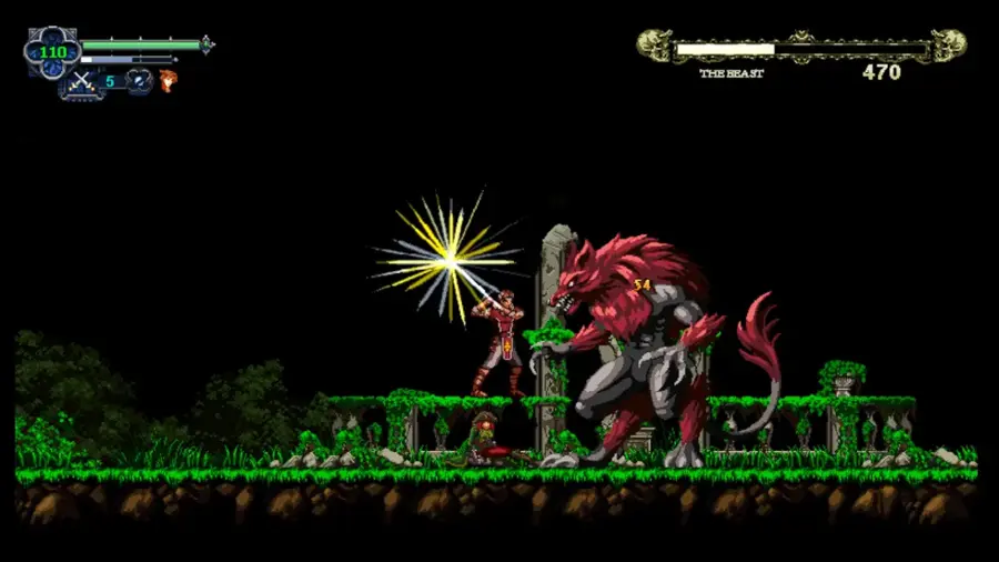 The text on the image reads "110 5 THE BEAST 470 26 54 PCAIO dr i". However, it is not clear what the text is referring to or what it represents. It could be a reference to a video game, a character, or a specific event. Without more context, it is difficult to provide a more accurate interpretation of the text.