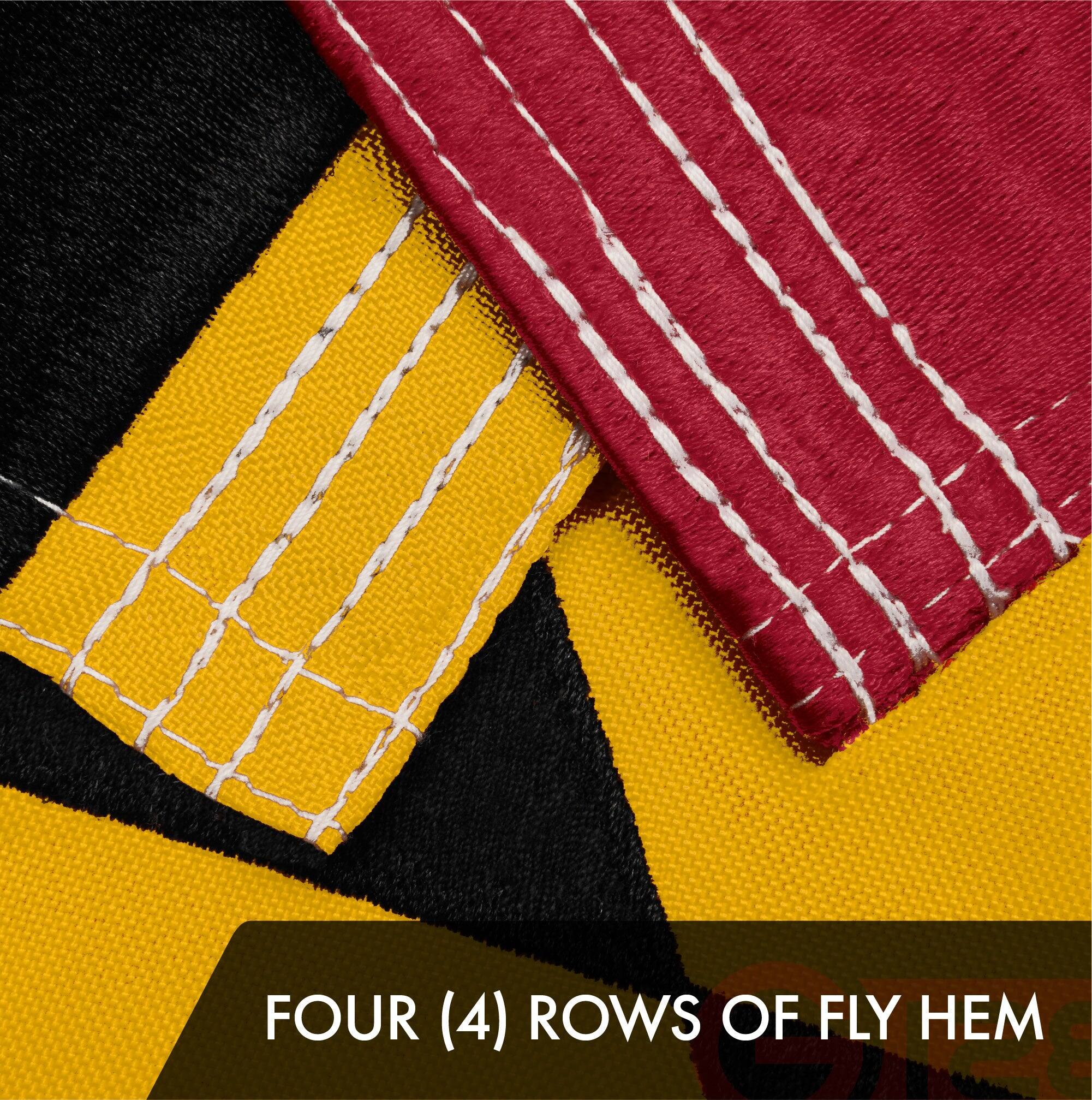 FOUR (4) ROWS OF FLY HEM
