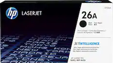 Front. HP - 26A Toner Cartridge - Black.