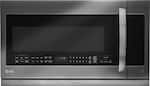 LG - 2.2 Cu. Ft. ExtendaVent 2.0 Over-the-Range Microwave with Sensor Cooking - PrintProof Black stainless steel - Front_Standard