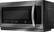 Left. LG - 2.2 Cu. Ft. Over-the-Range Microwave with Sensor Cooking and ExtendaVent 2.0 - Black Stainless Steel.