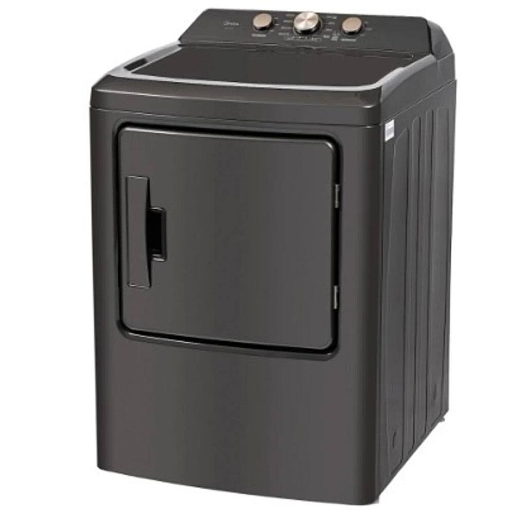 Angle. Midea - 6.7 Cu. Ft. Front Load Electric Dryer with Sensor Dry - Gray.