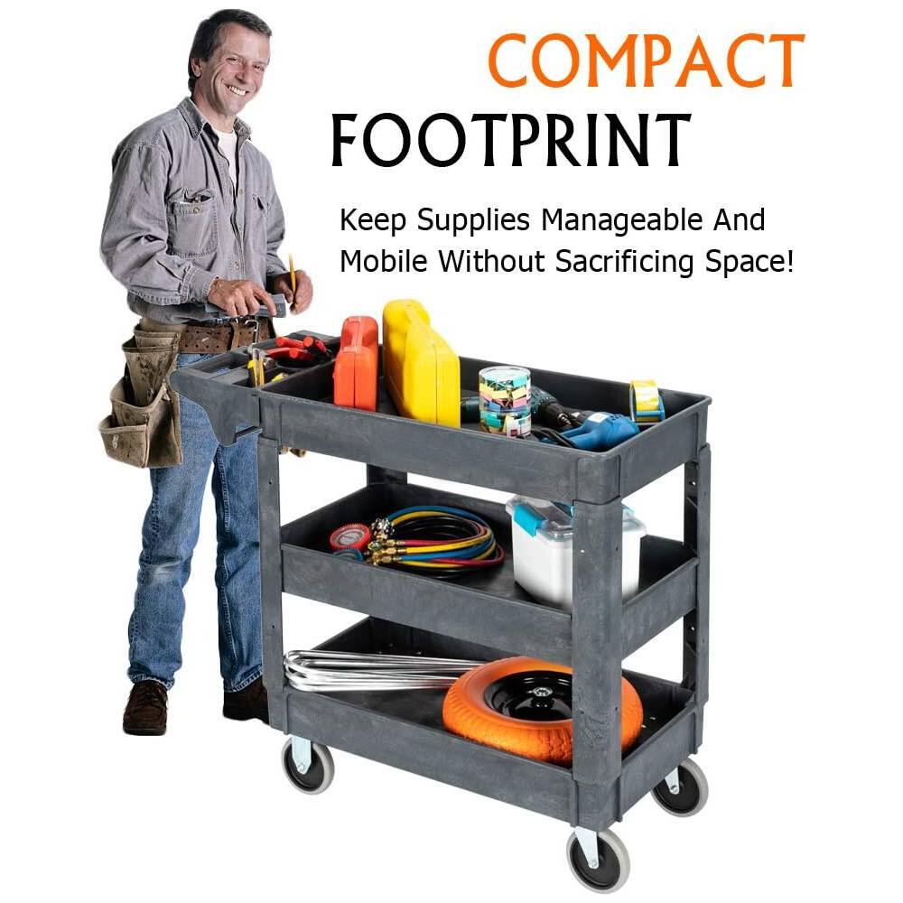 COMPACT FOOTPRINT  
Keep Supplies Manageable And Mobile Without Sacrificing Space!