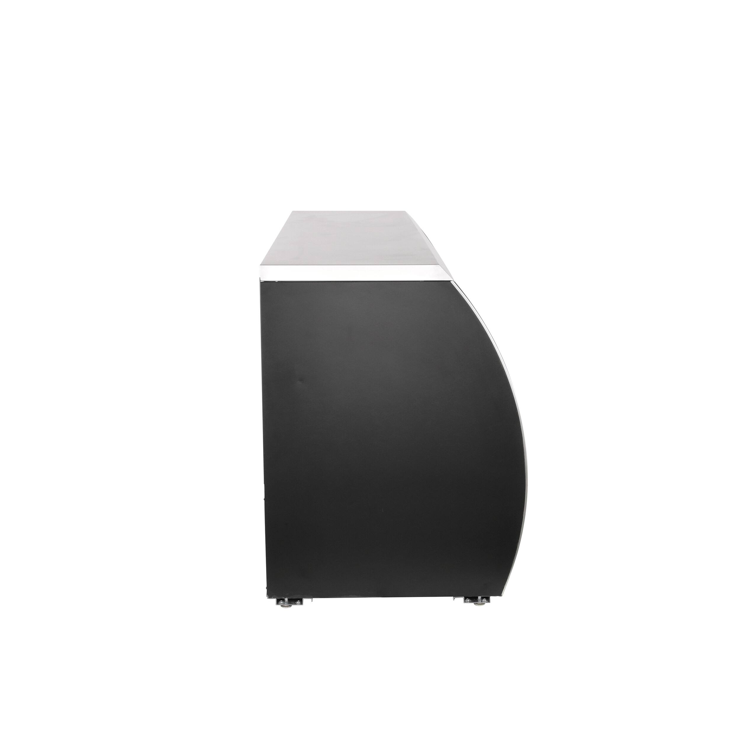 Alt View 8. Magic Chef - Commercial 82 in. 32 cu. ft. Refrigerated Deli Case in Black - Stainless Steel.