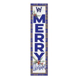 Jardine - Westfield State Owls 12'' x 48'' Outdoor Merry Christmas Leaner - White