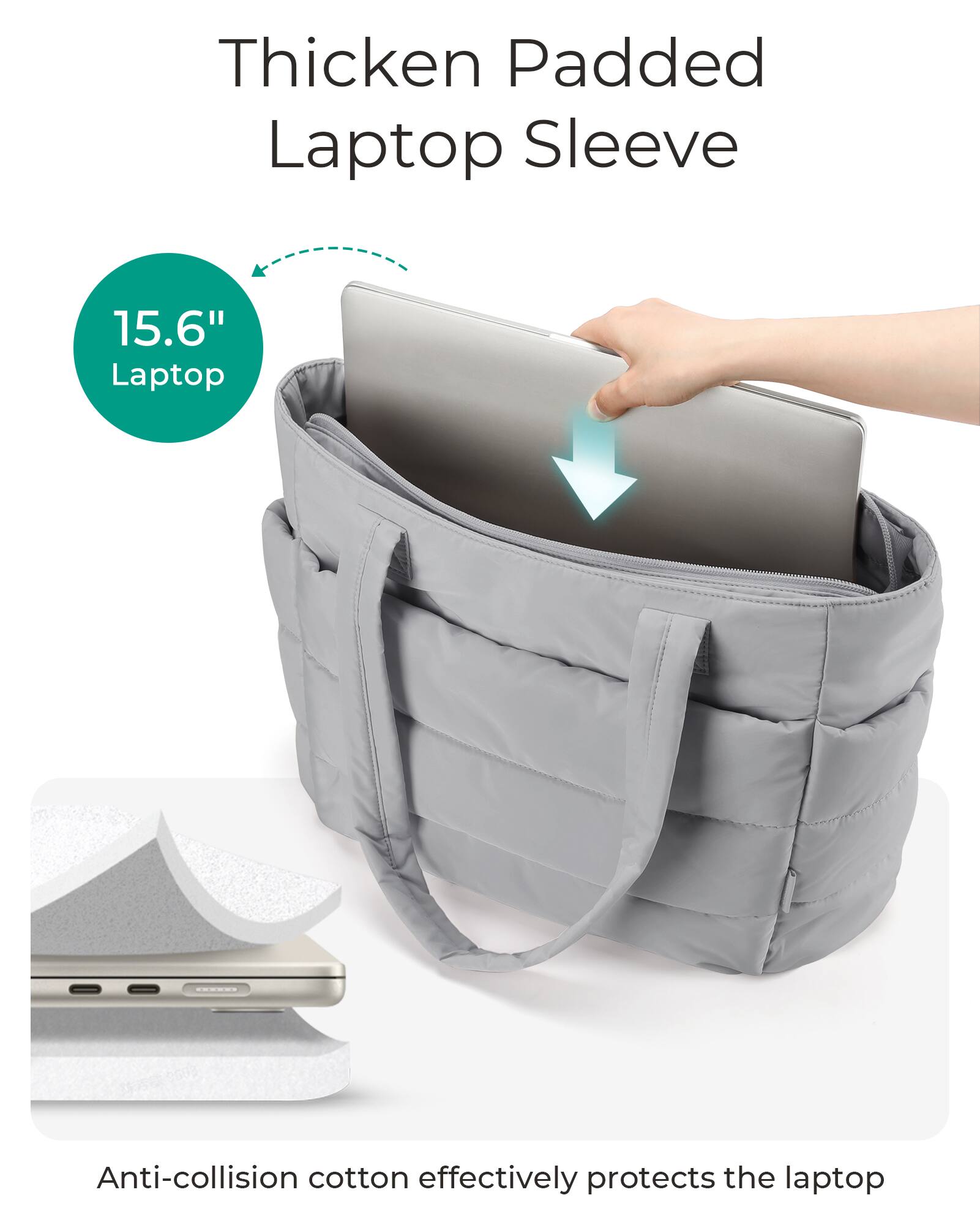 Thicken Padded Laptop Sleeve

15.6" Laptop

Anti-collision cotton effectively protects the laptop