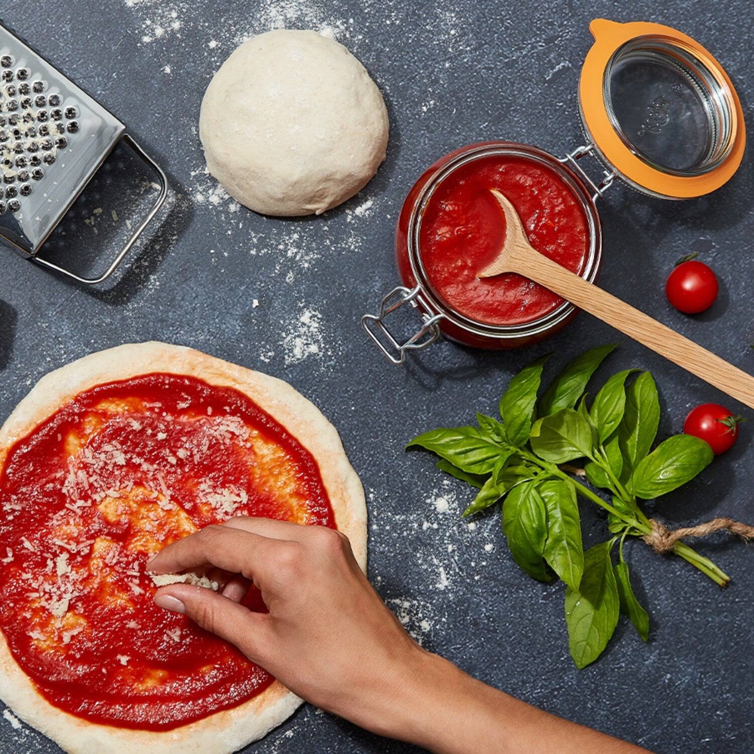 Alt View 3. Le Parfait - Super Jar - 2L French Glass Canning Jar w/Round Body, Airtight Rubber Seal & Glass Lid, 64oz/2 Quarts (Pack of 3).