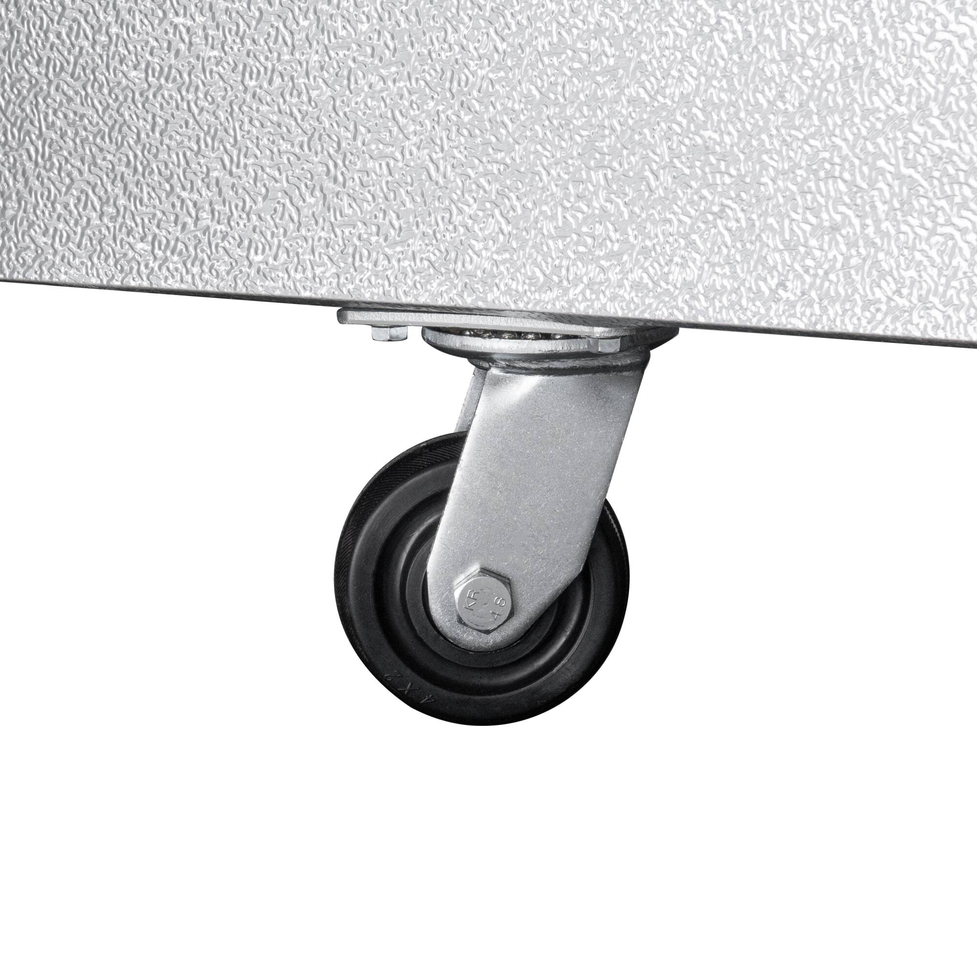 Alt View 5. Koolmore - 72 in. Commercial Chef Base Refrigerator Storage Cabinet , Pull-Out Drawers, Rolling Caster Wheels, ETL Listed - Stainless-Steel.