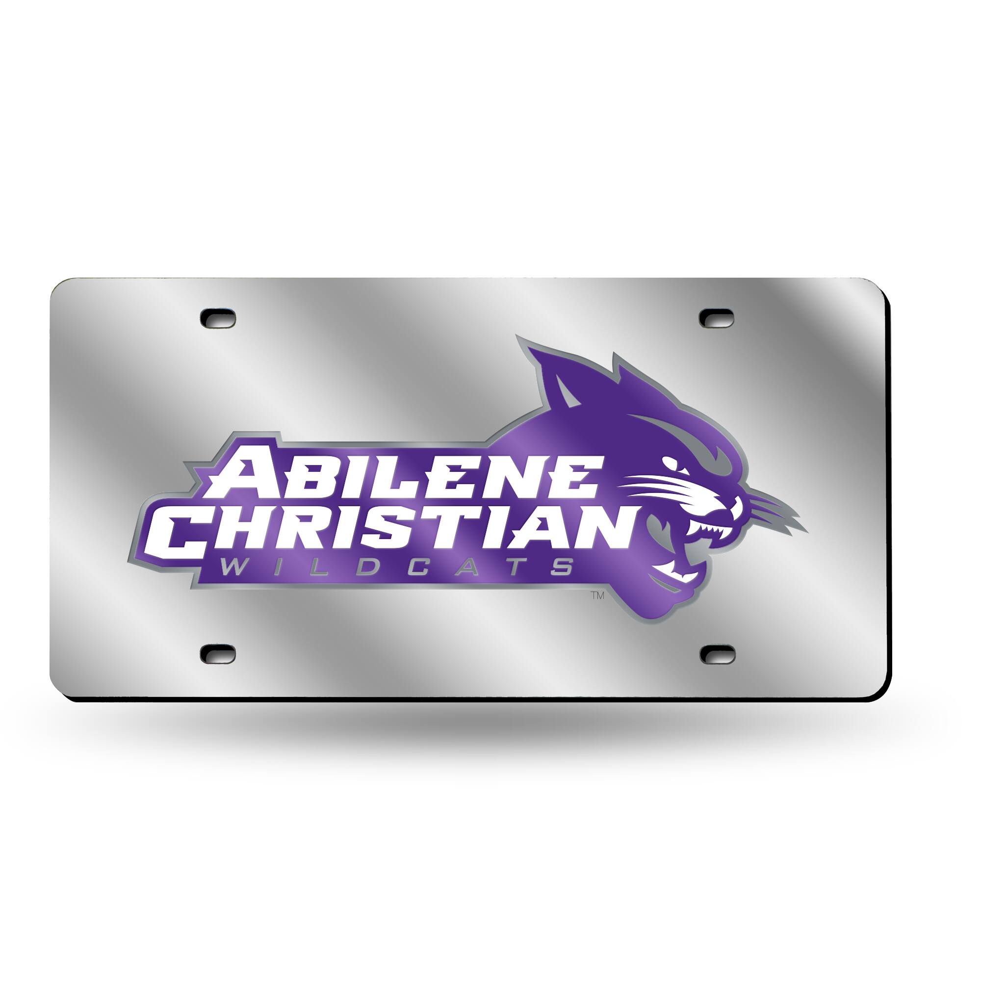 Abilene Christian Wildcats Acrylic License Plate Laser Tag