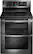 Front. LG - 6.7 Cu. Ft. Freestanding Double Oven Electric Convection Range - Black Stainless Steel.