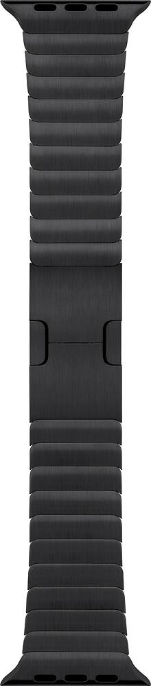 Angle. Apple - 38mm Link Bracelet - Space Black.